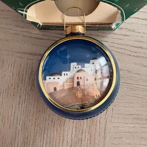 Hallmark Midnight Blue and Gold Nativity Ornament
